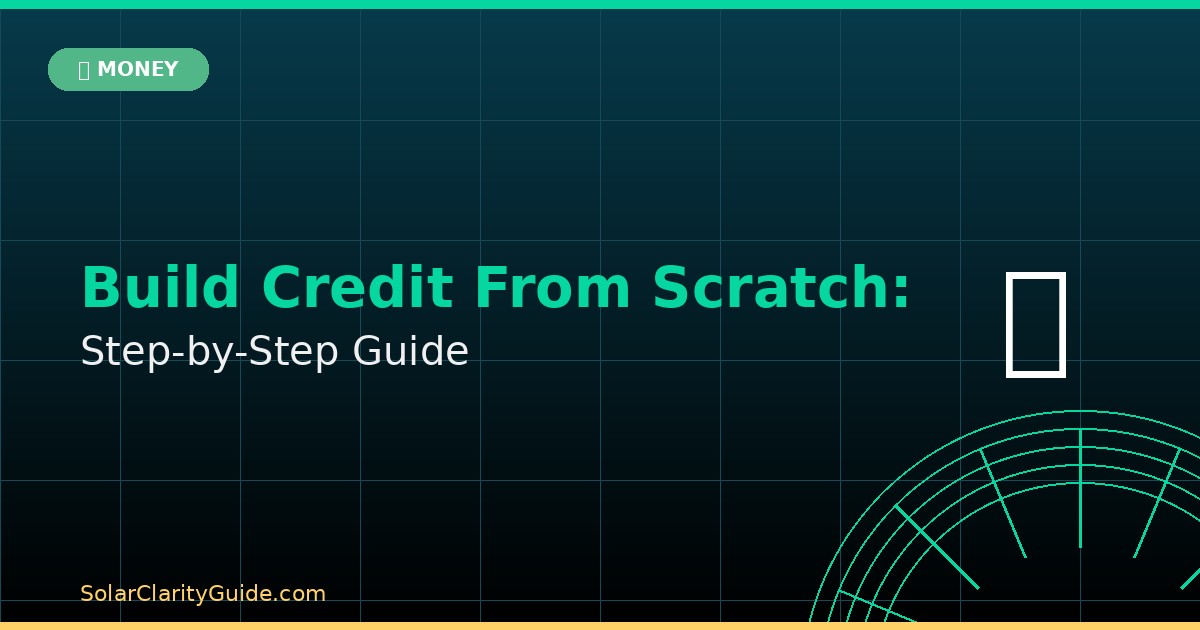 How to Build Credit From Scratch: Step-by-Step Guide